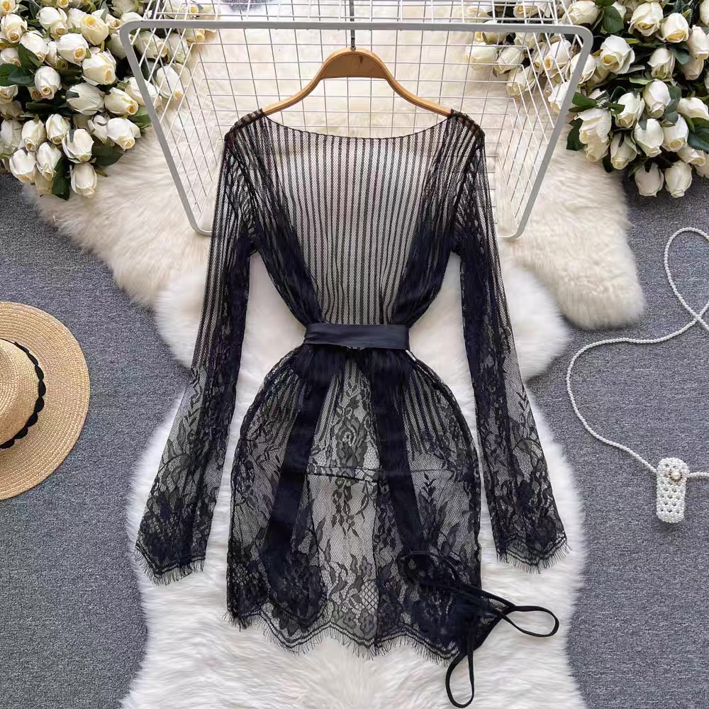 Fight for my love chantily lace set SW103 images